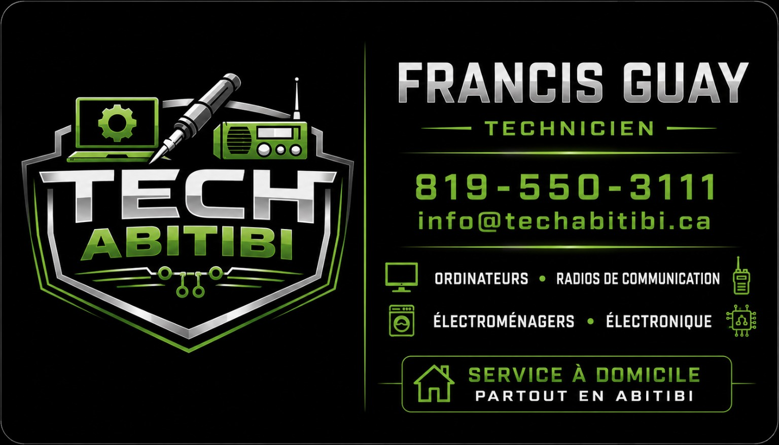 Carte d’affaires Tech Abitibi